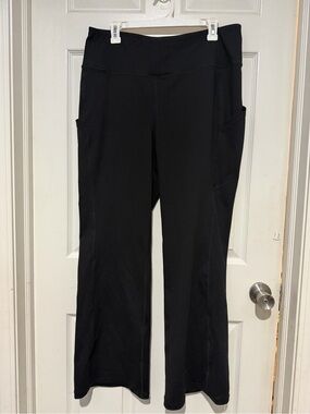 Torrid Active  Black Boot-Cut Pants with Side Pockets